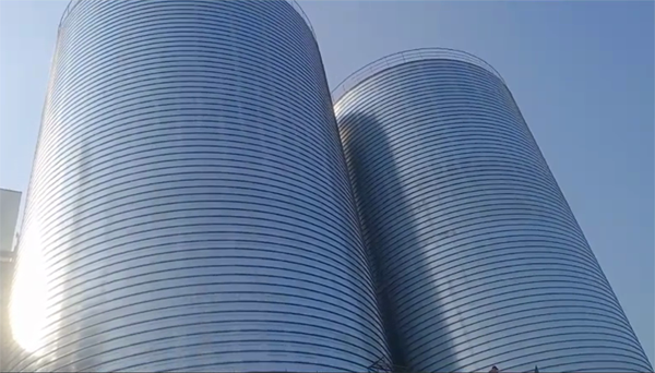 广灵2座混凝土高架卷板仓